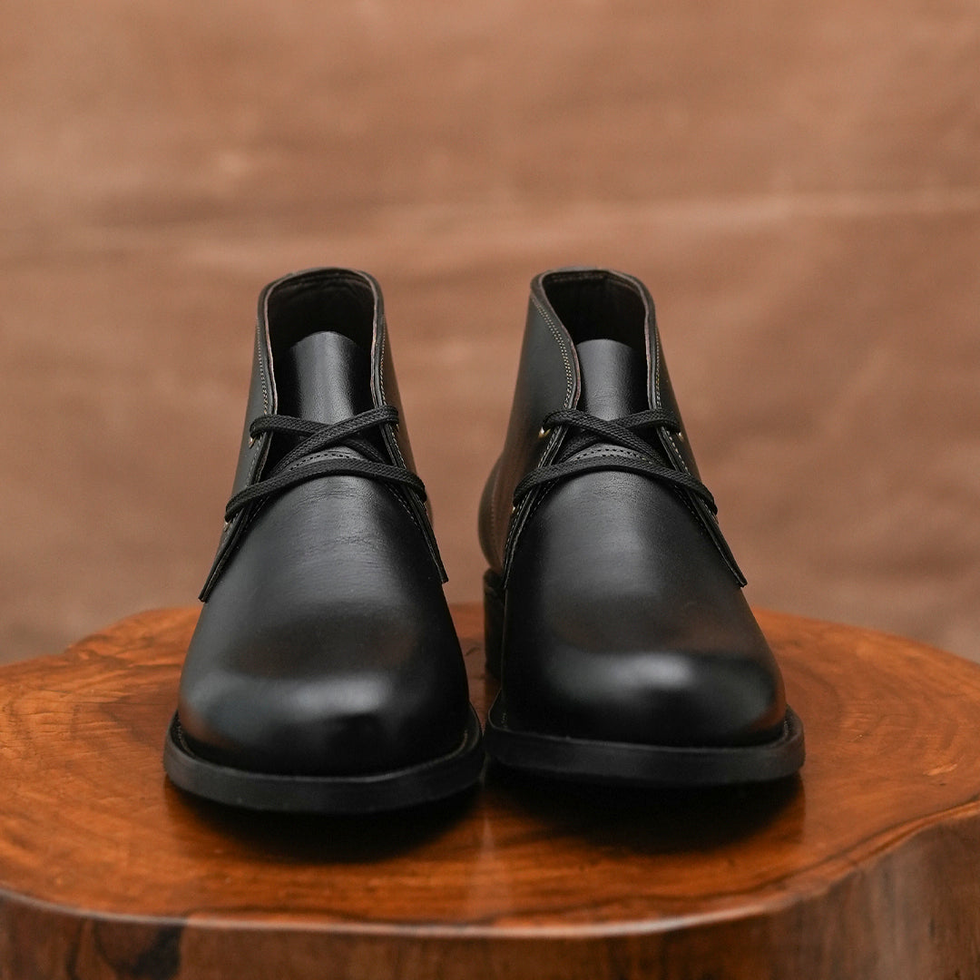 Hampton Desert Boot (Raven Black) Goodyear Welted STC