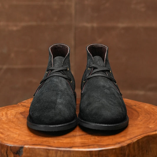 Hampton Desert Boot (Grizzly Black) Goodyear Welted