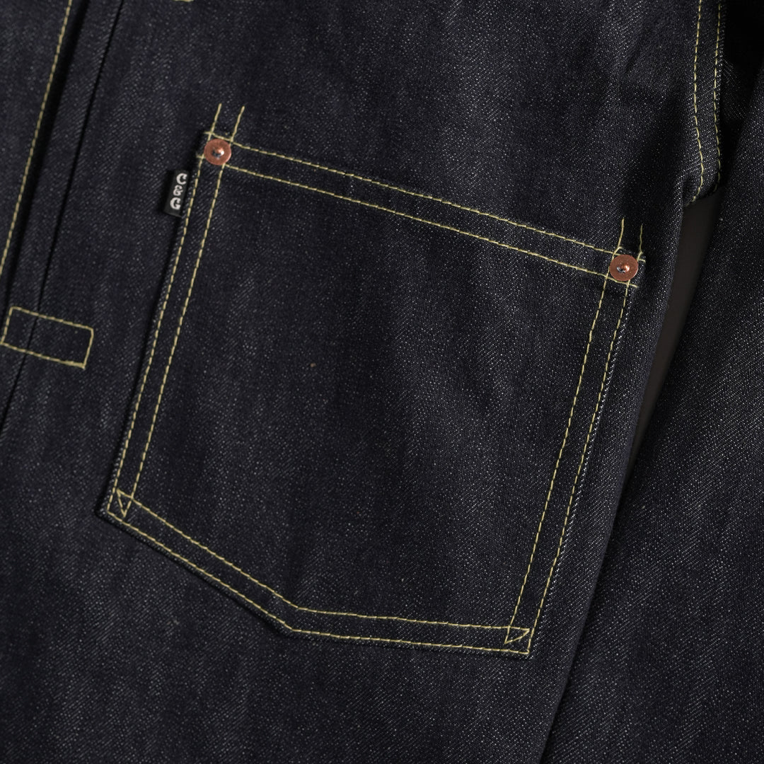 Trucker Type 1 Jacket Selvedge Blue Blood