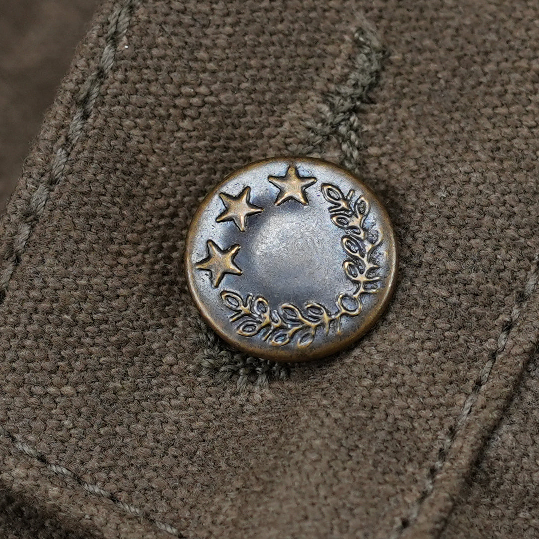 Five Pocket Field Tan 12 Oz Hard Waxed Canvas Pants For Men (True Straight)