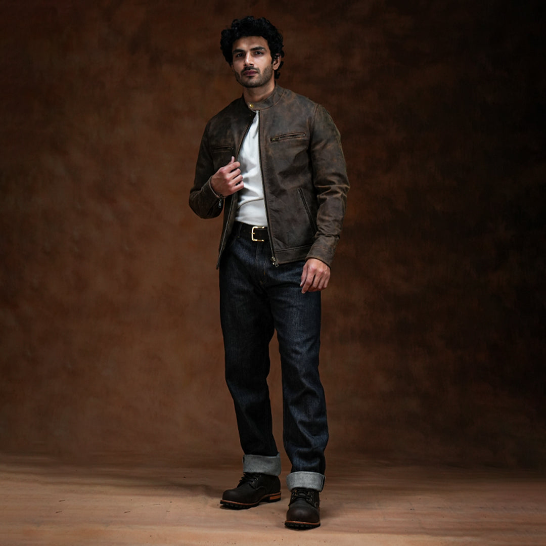 Speed Racer Jacket (Vintage Brown)