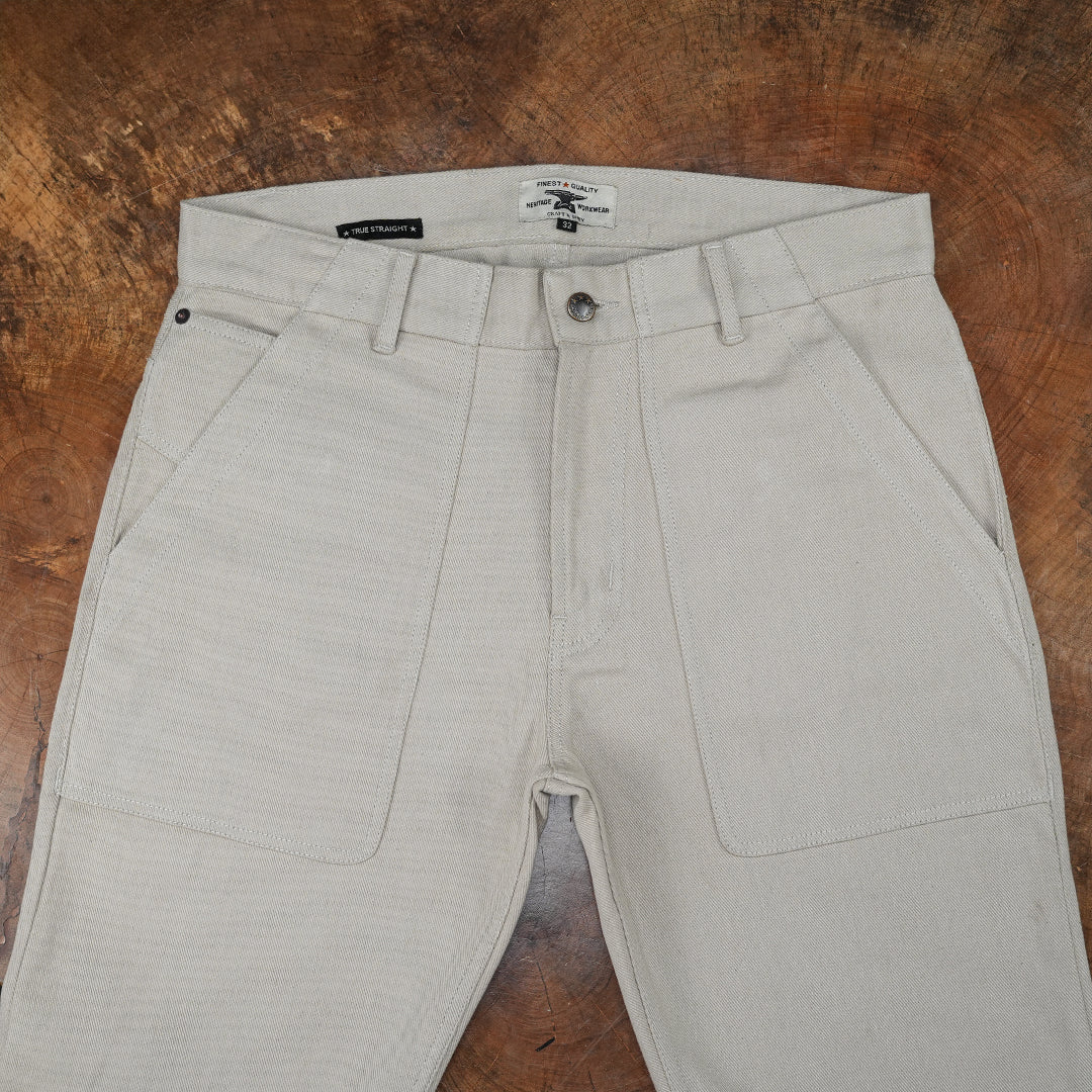 Fatigue Pants Arctic Wolf 12 Oz Cotton Twill For Men (True Straight)