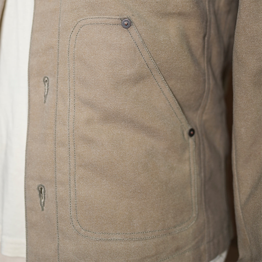 Chore Jacket Sandstorm 12 Oz Oil Waxed Twill