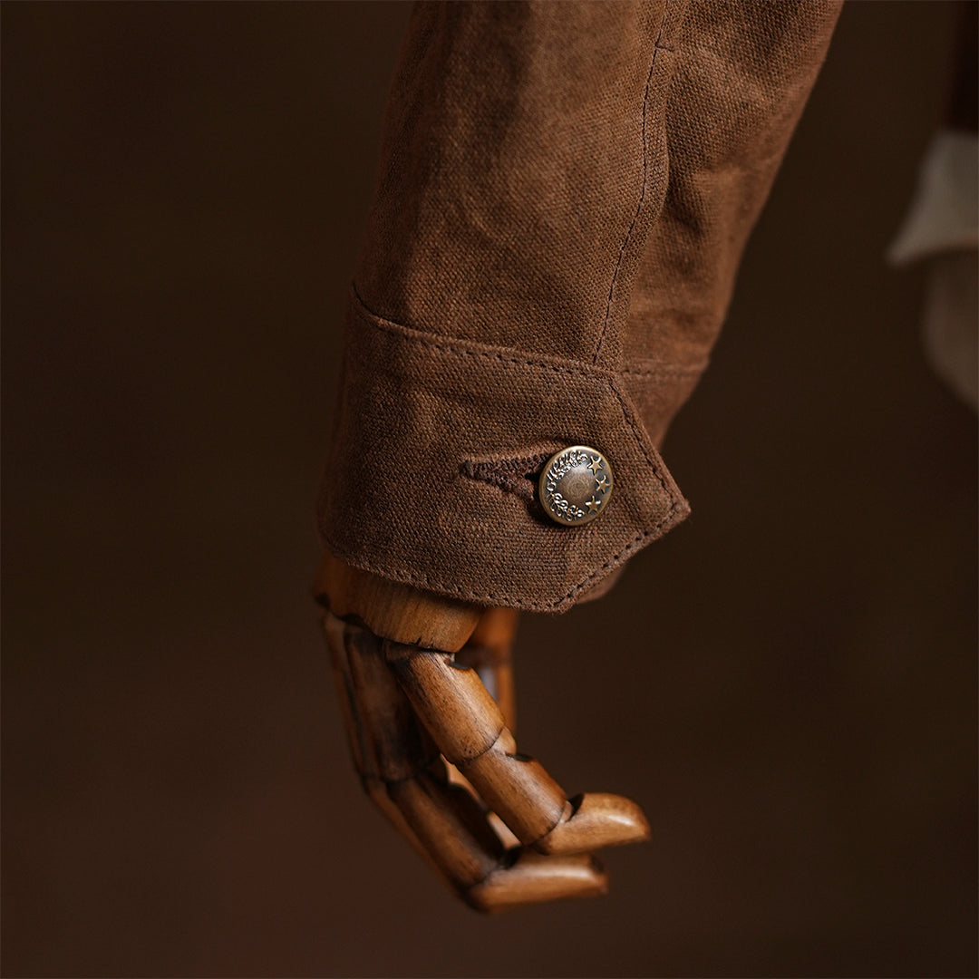 Chore Jacket Bear Brown 12 Oz Hard Waxed Canvas