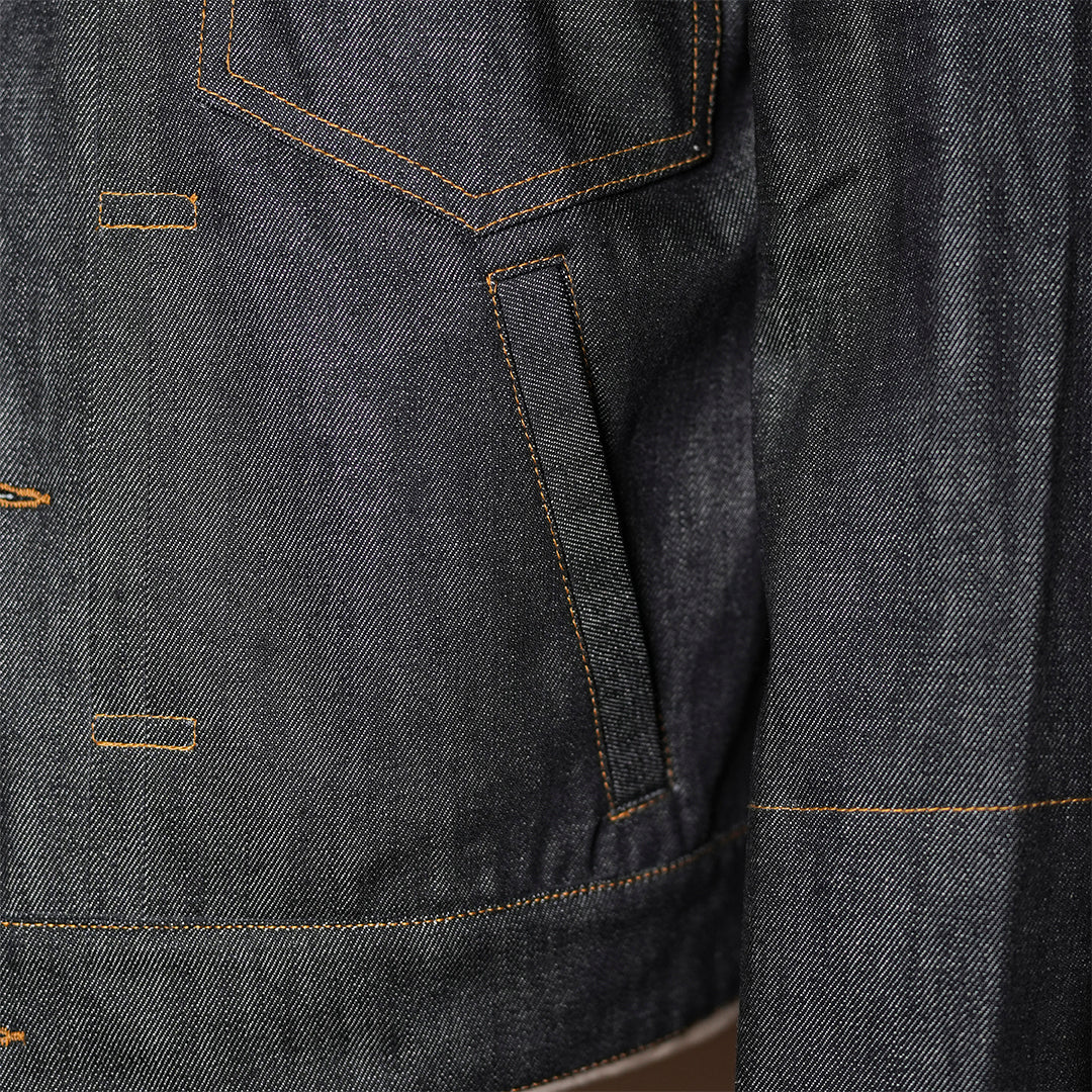Trucker Type 2 Ghost Black 13 Oz Selvedge Denim