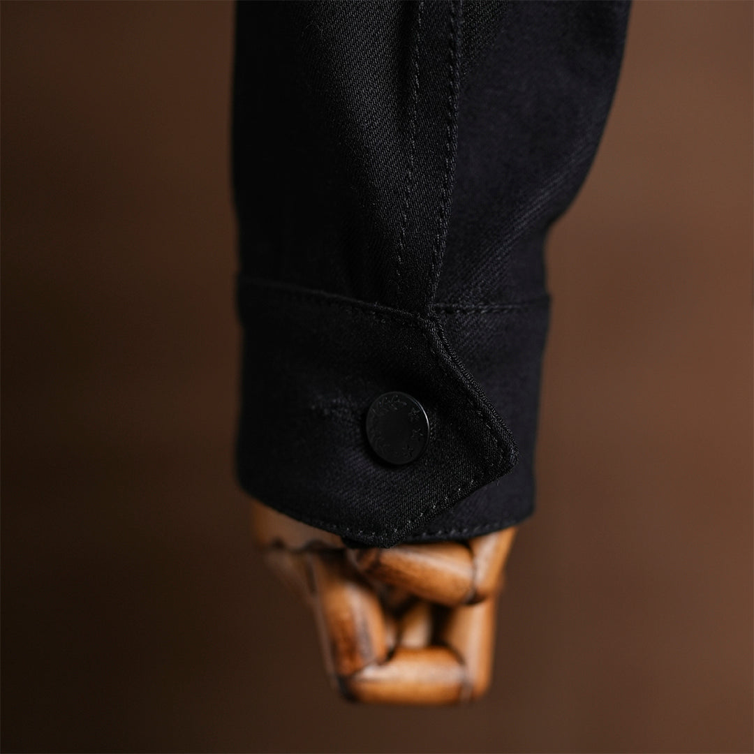 Chore Jacket Double Black 14 Oz Selvedge Denim