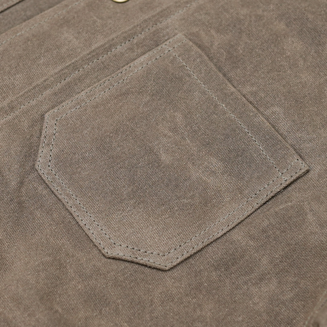 Cabin Jacket Field Tan 12 Oz Hard Waxed Canvas (TLR)