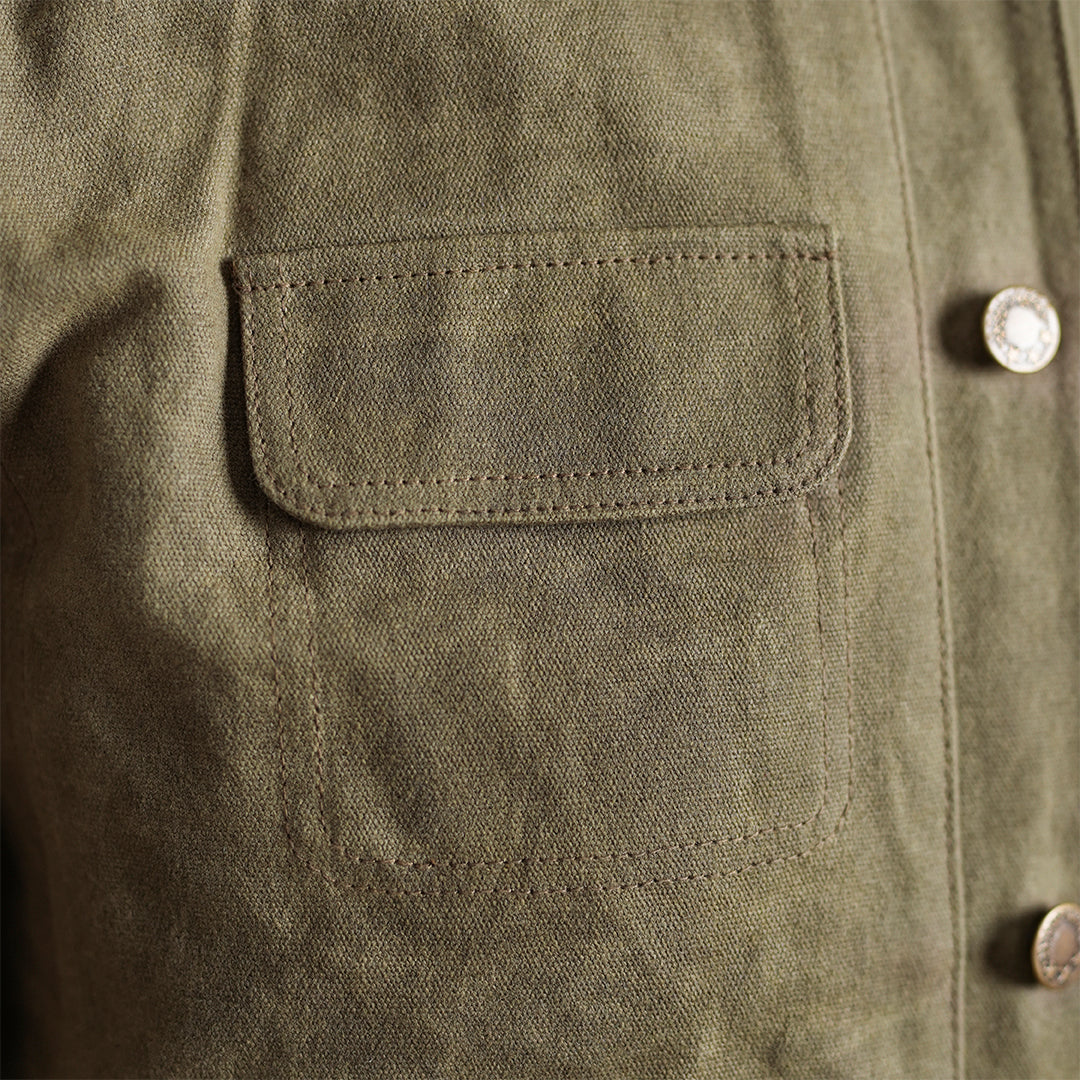 Chore Jacket Field Tan 12 Oz Hard Waxed Canvas