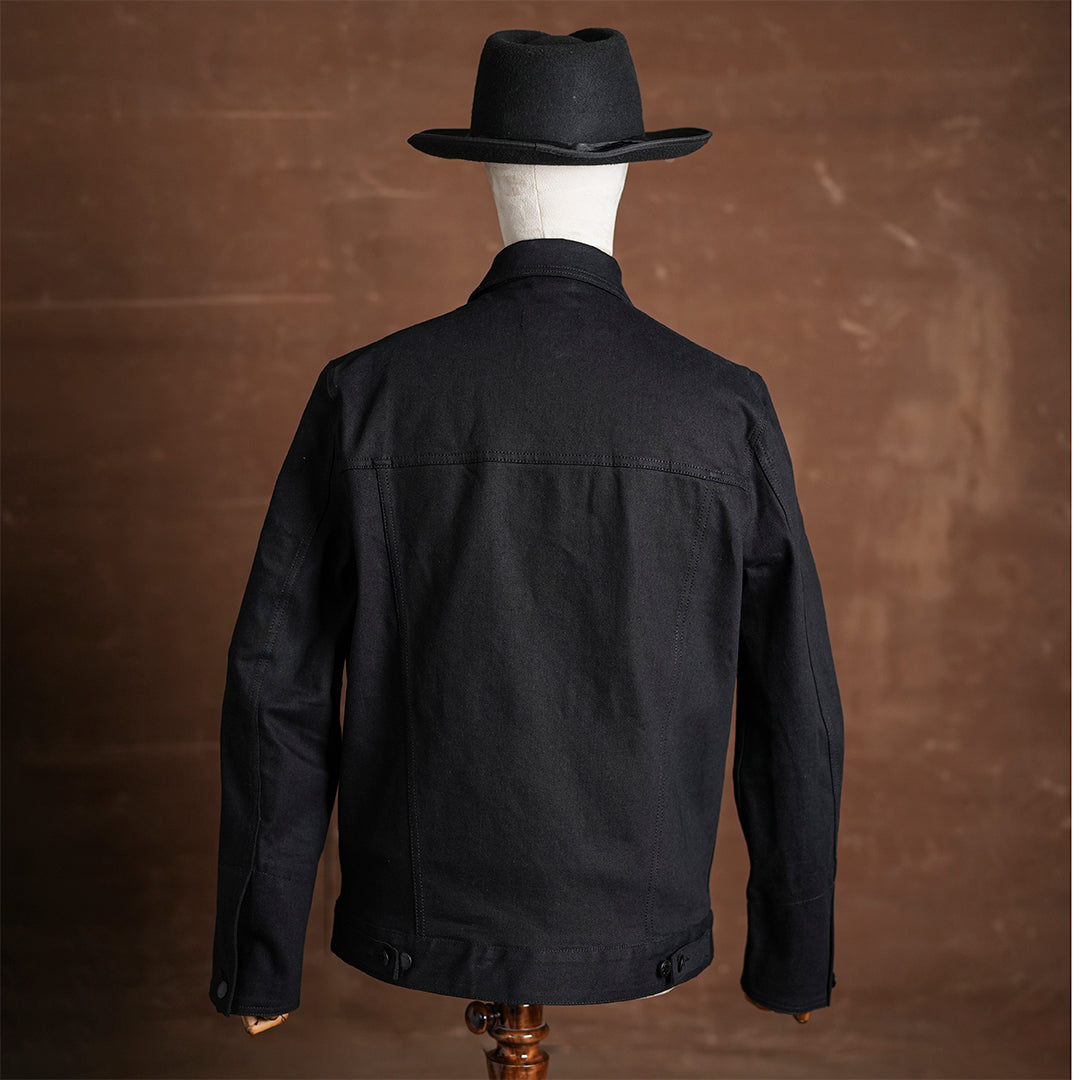 Trucker Type 2 Double Black 14 Oz Selvedge Denim