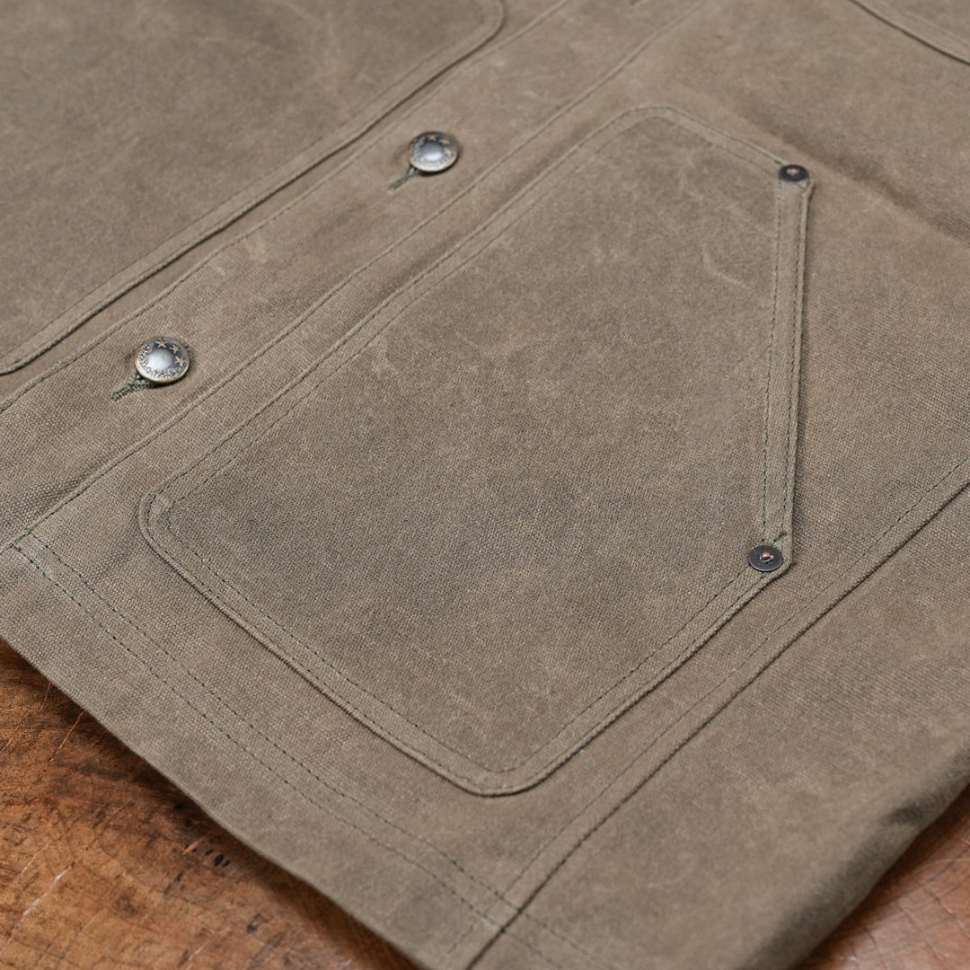Chore Jacket Field Tan 12 Oz Hard Waxed Canvas (TLR)