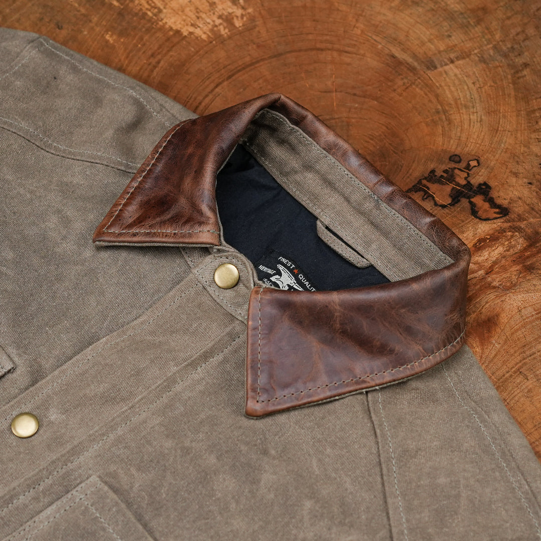 Cabin Jacket Field Tan 12 Oz Hard Waxed Canvas