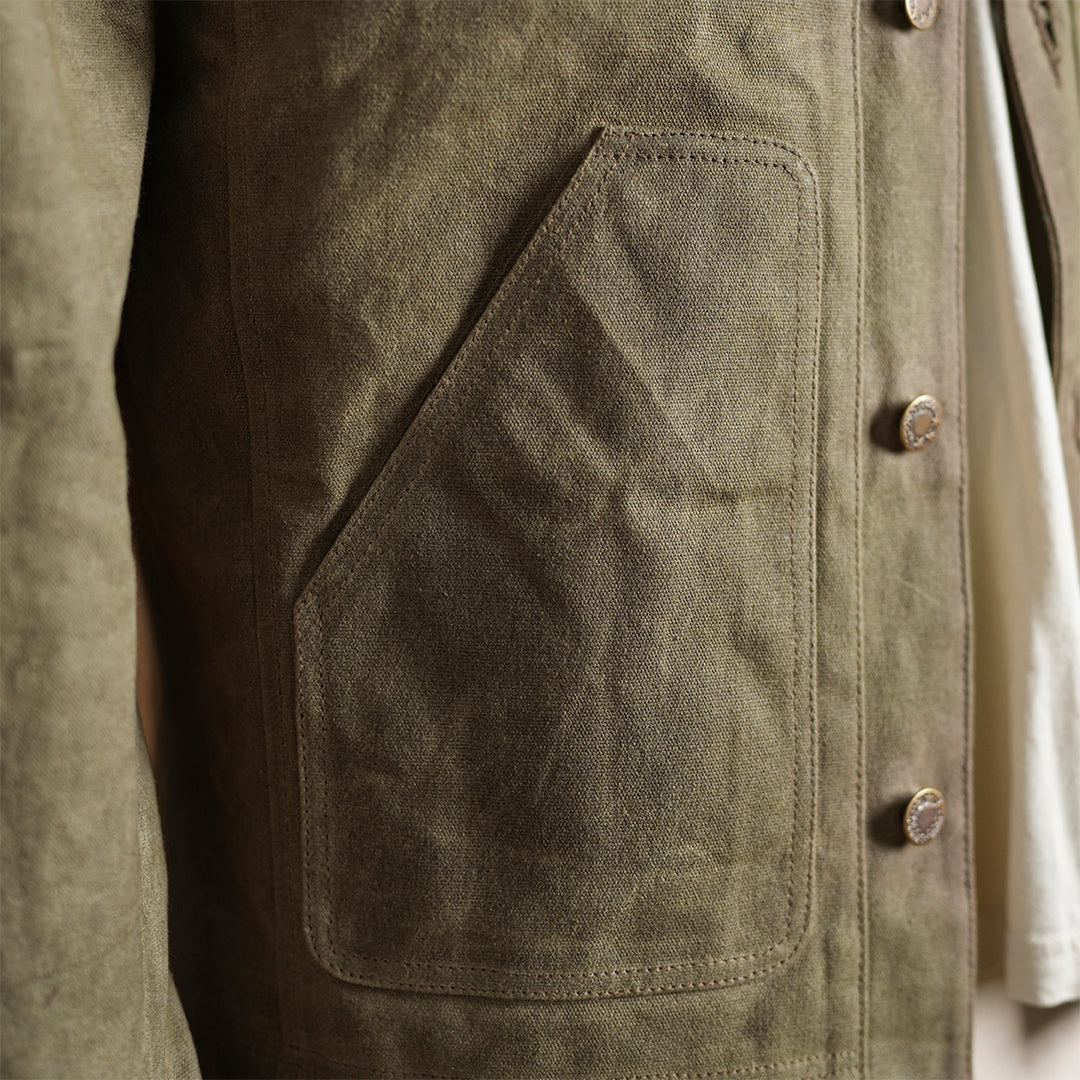 Chore Jacket Field Tan 12 Oz Hard Waxed Canvas