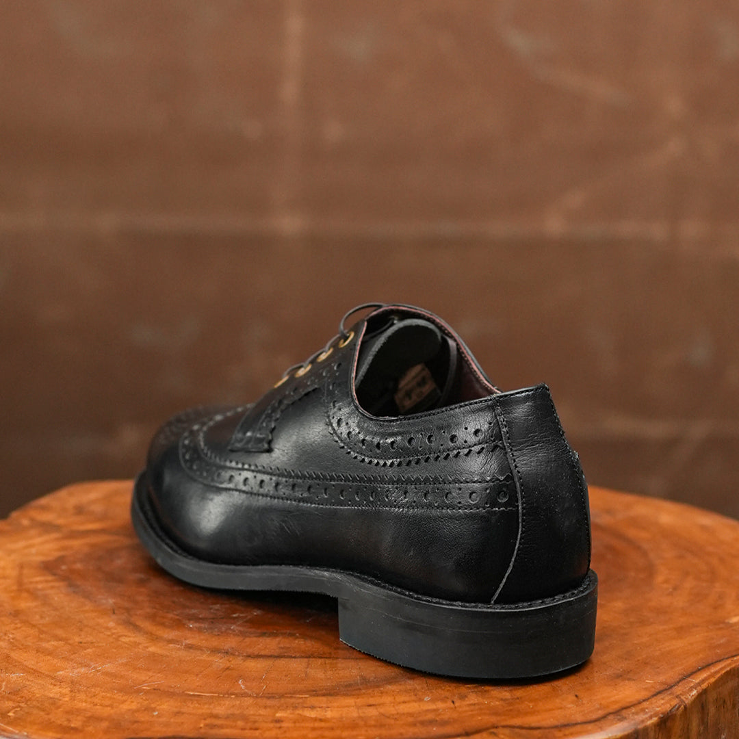 Sterling Brogue Shoes (Raven Black) Goodyear Welted STC