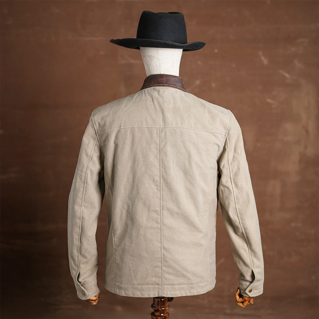 Cabin Jacket Sandstorm 12 Oz Oil Waxed Twill