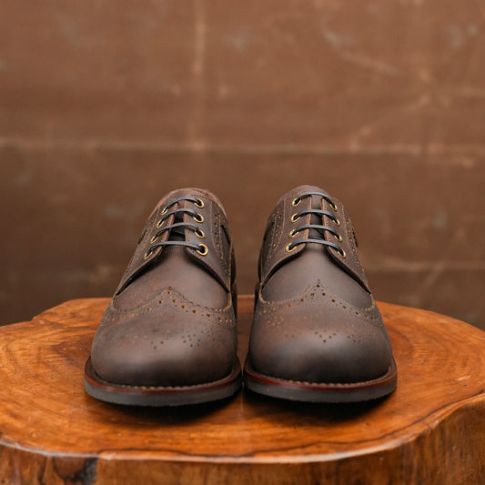 Sterling Brogue Shoes (Vintage Brown) Goodyear Welted STC