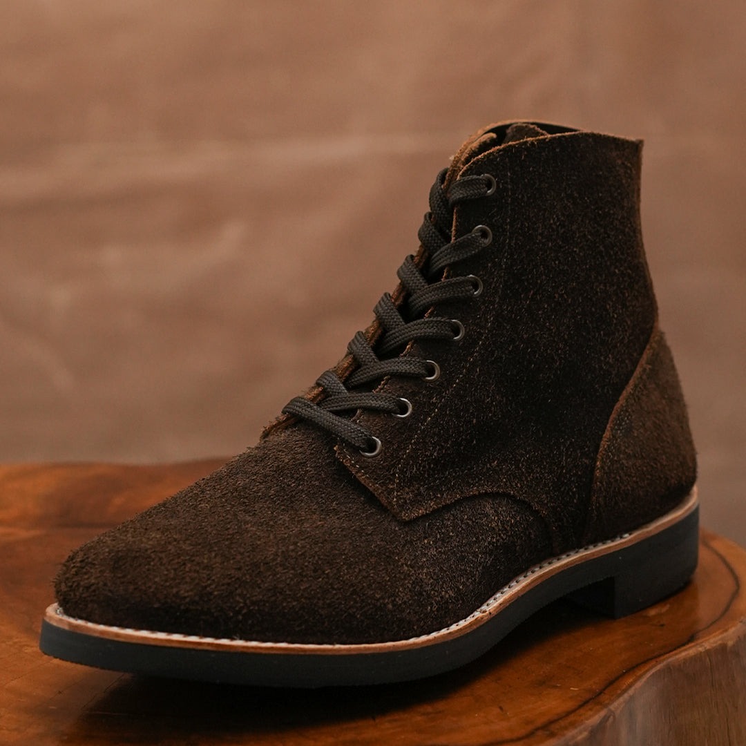 The Craft Boondocker Boots (Grizzly Brown Roughout) Goodyear Welted