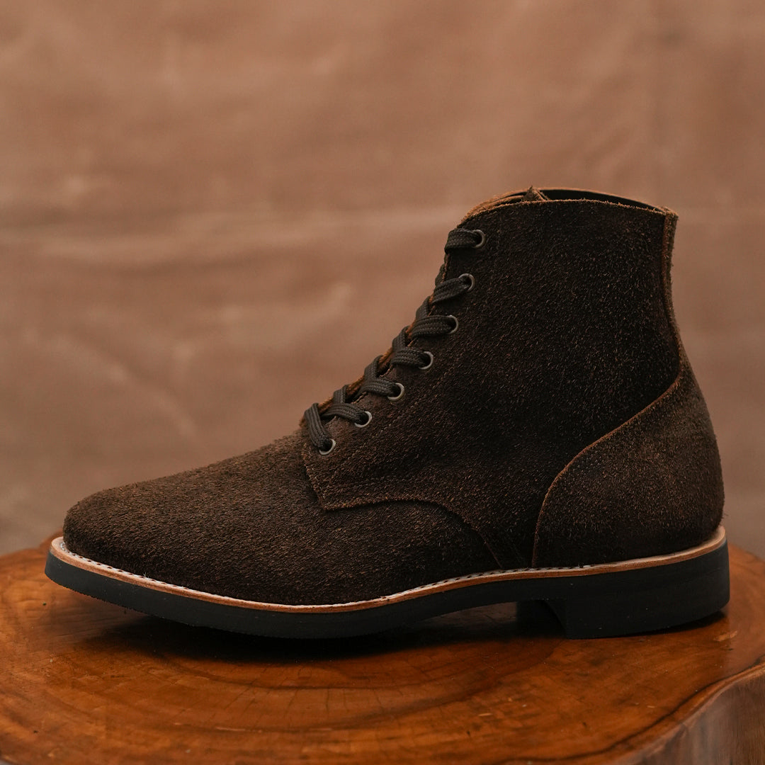 The Craft Boondocker Boots (Grizzly Brown Roughout) Goodyear Welted