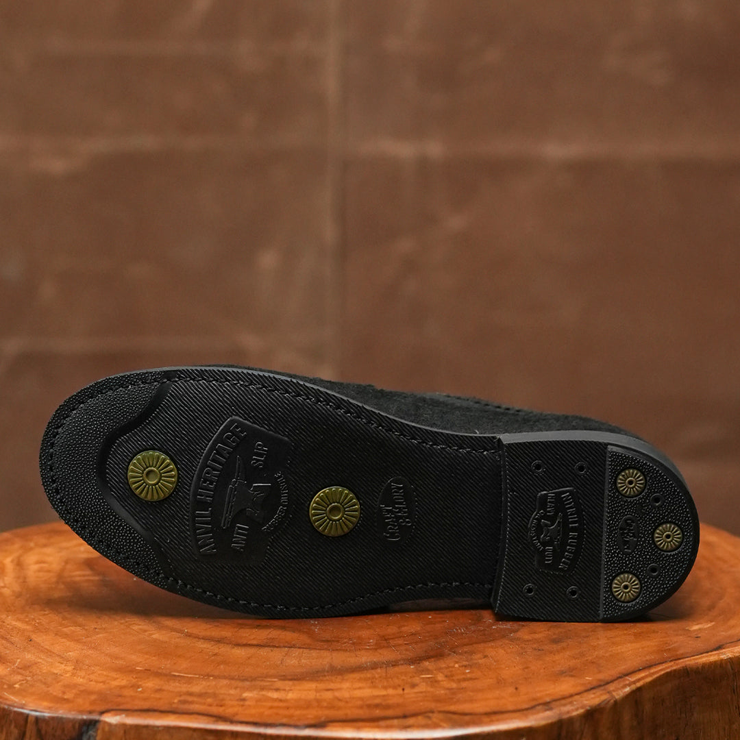 Sterling Brogue Shoes (Grizzly Black) Goodyear Welted