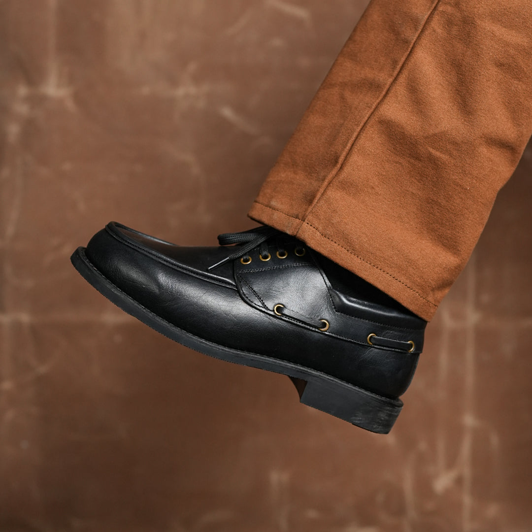 Voyager Boat 2.0 Shoes (Raven Black) Goodyear Welted