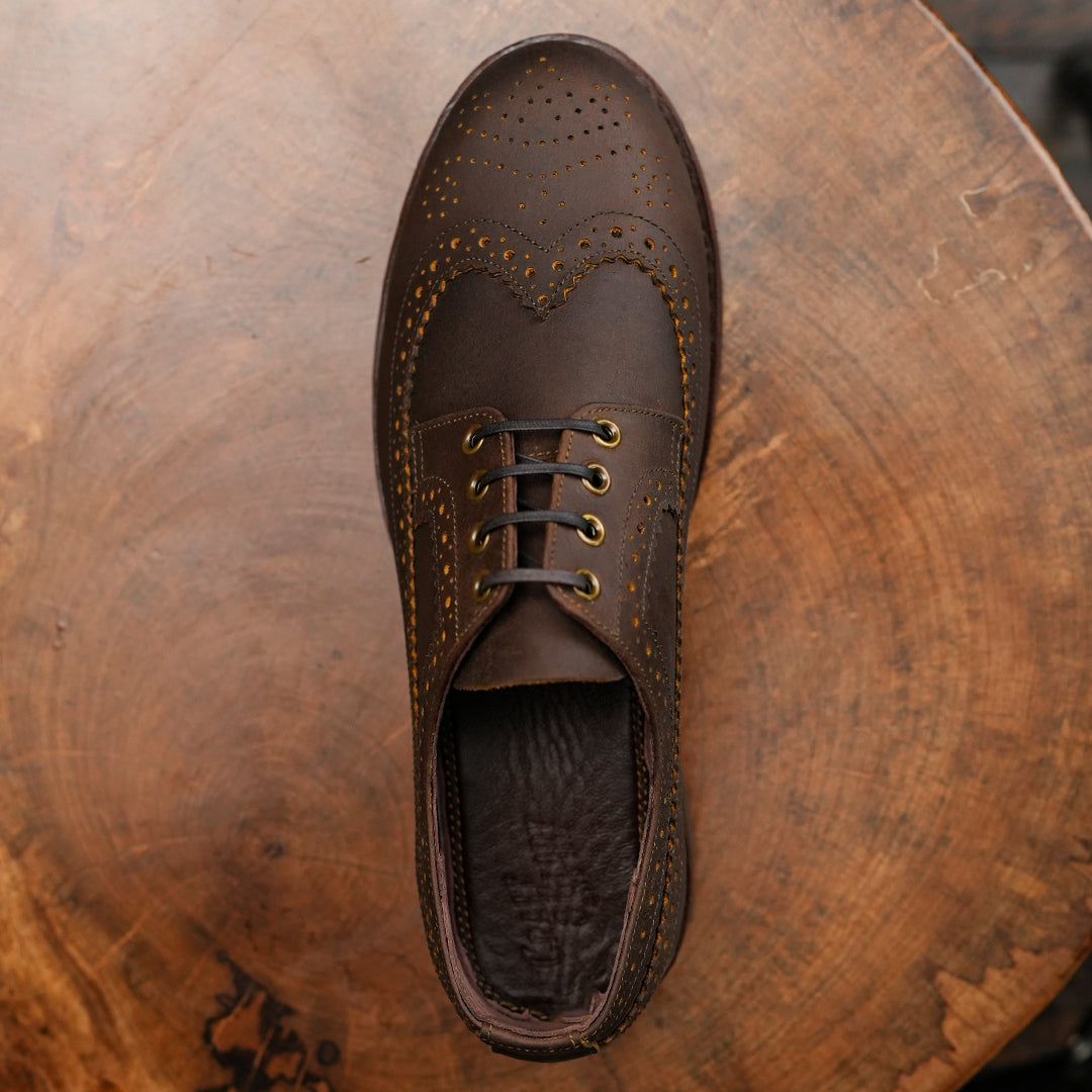 Sterling Brogue Shoes (Vintage Brown) Goodyear Welted