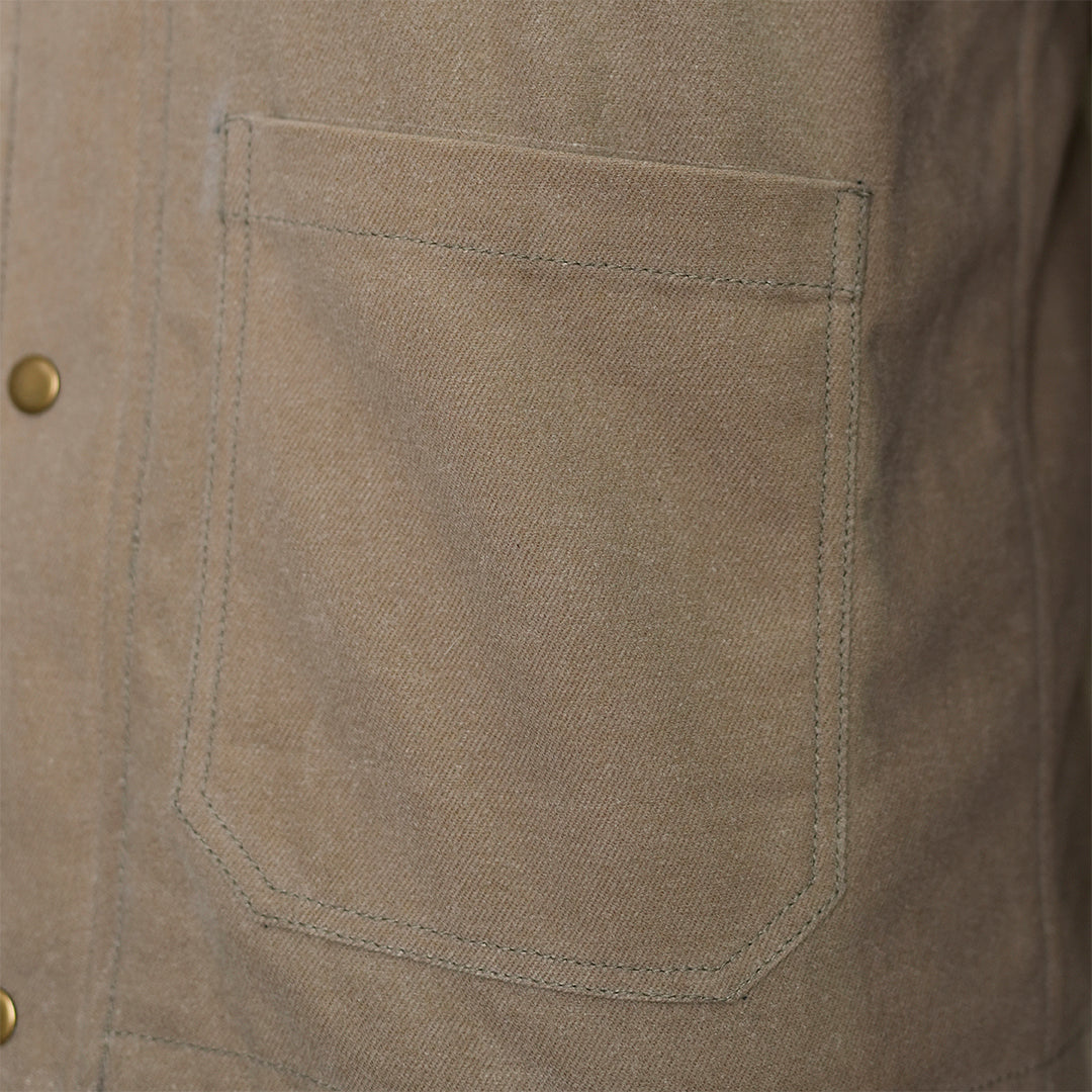 Cabin Jacket Sandstorm 12 Oz Oil Waxed Twill