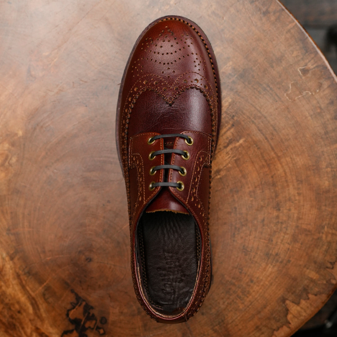 Sterling Brogue Shoes (Saddle Tan) Goodyear Welted STC