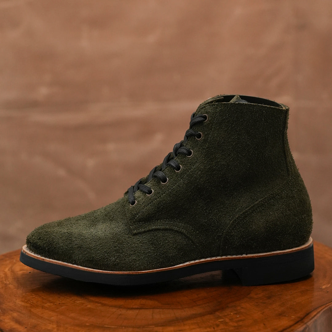 The Craft Boondocker Boots (Grizzly Green Roughout) Goodyear Welted