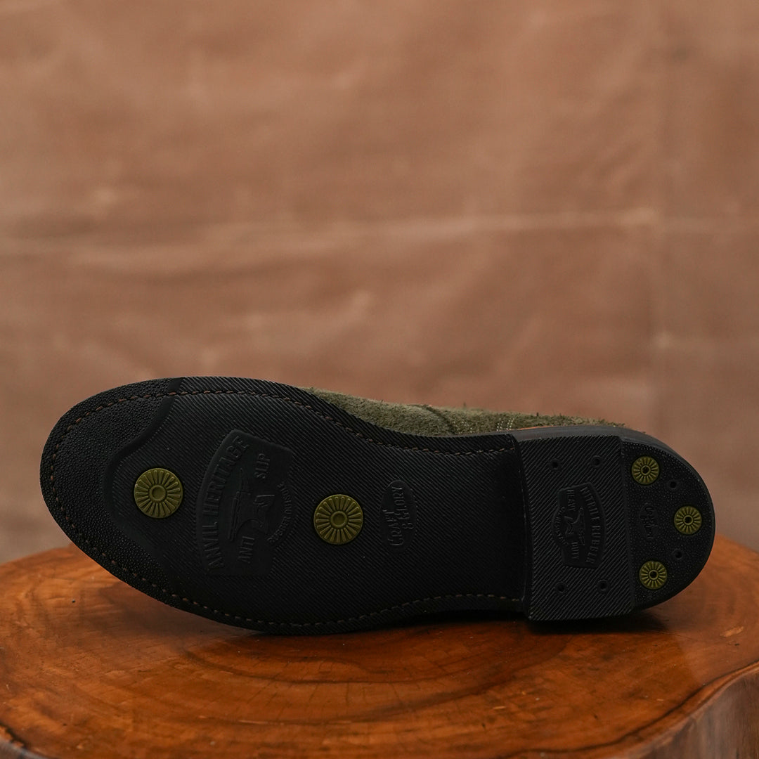 The Craft Boondocker Boots (Grizzly Green Roughout) Goodyear Welted
