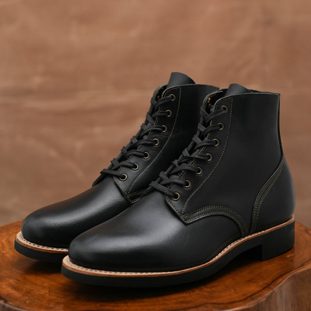The Craft Boondocker Boots (Raven Black) Goodyear Welted