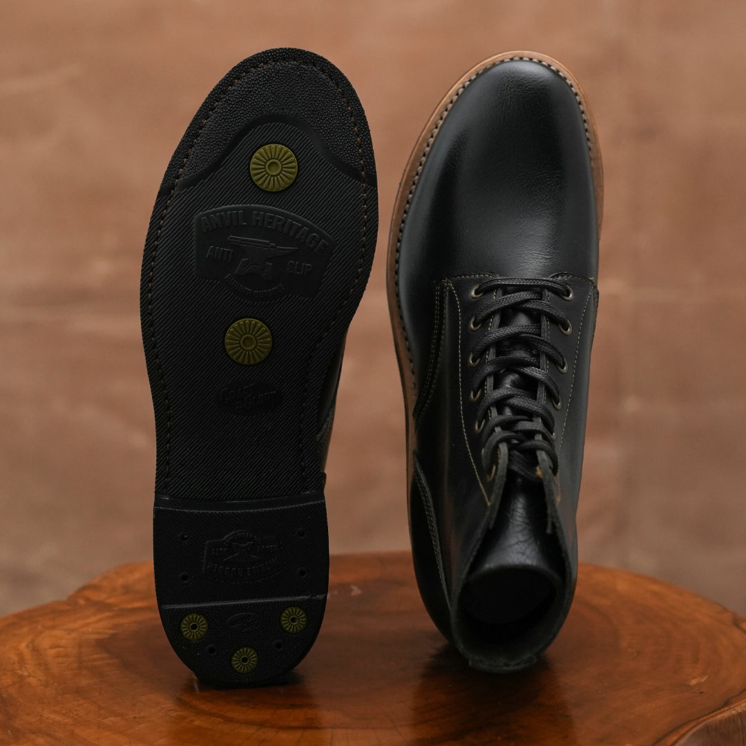 The Craft Boondocker Boots (Raven Black) Goodyear Welted