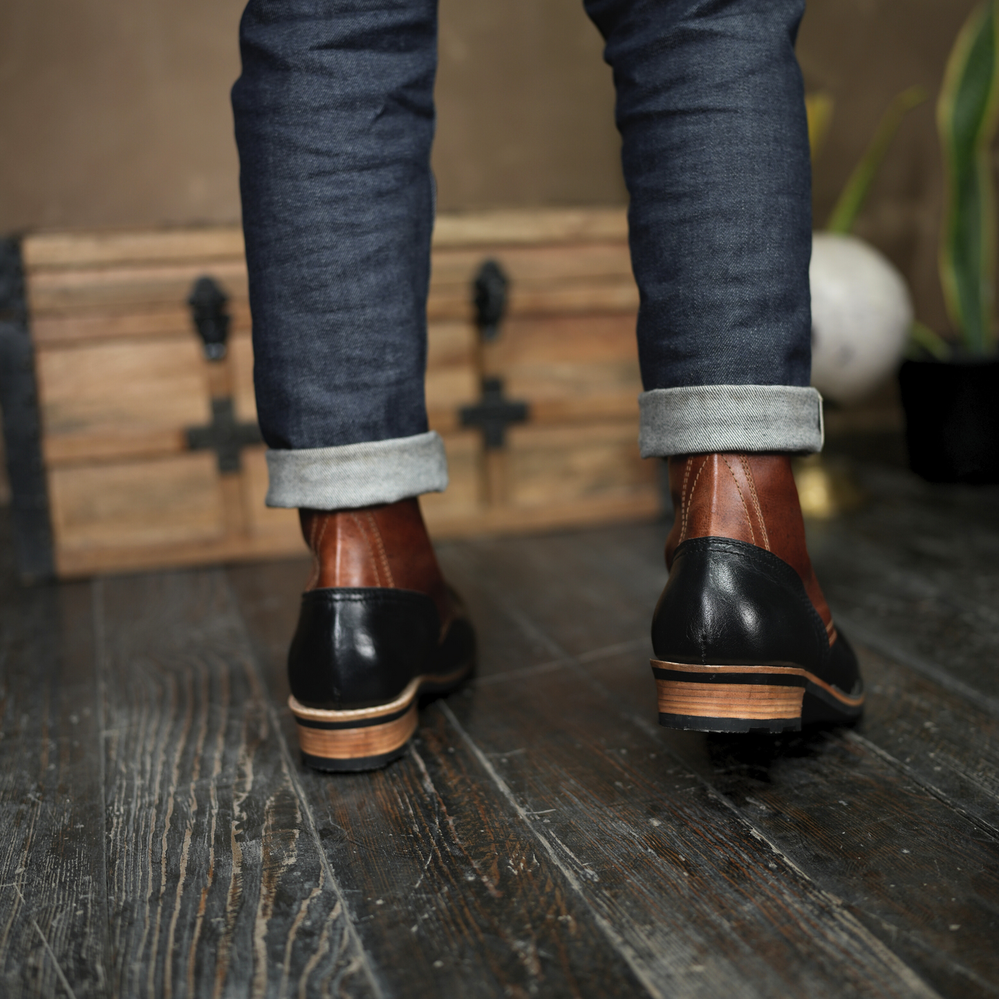Trooper Boots 8" (Black & Tan)