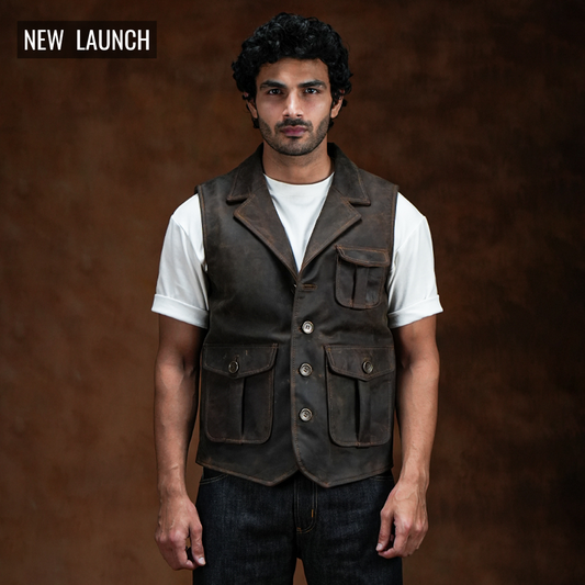 Gentleman's Vest Jacket (Vintage Brown)