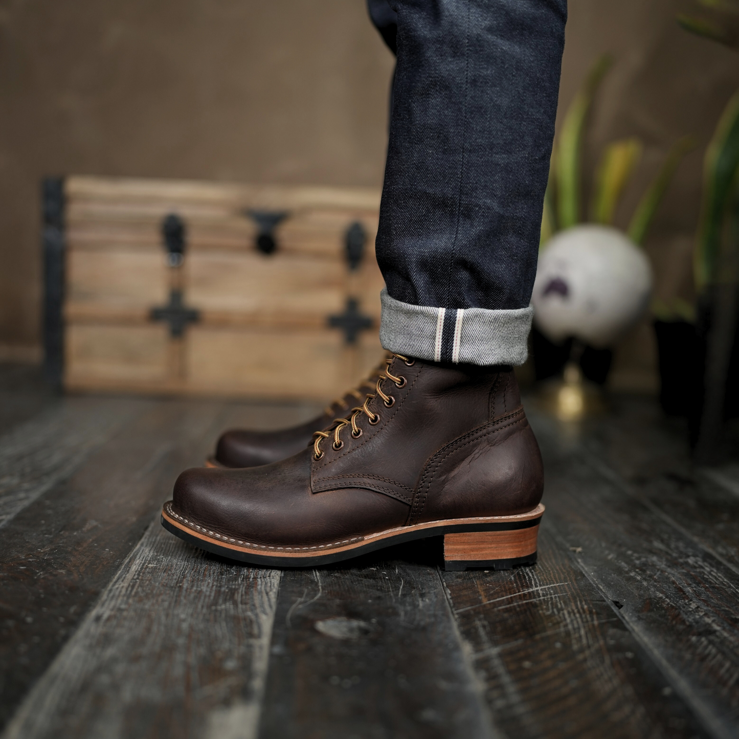 Trooper Boots 8" (Vintage Brown)