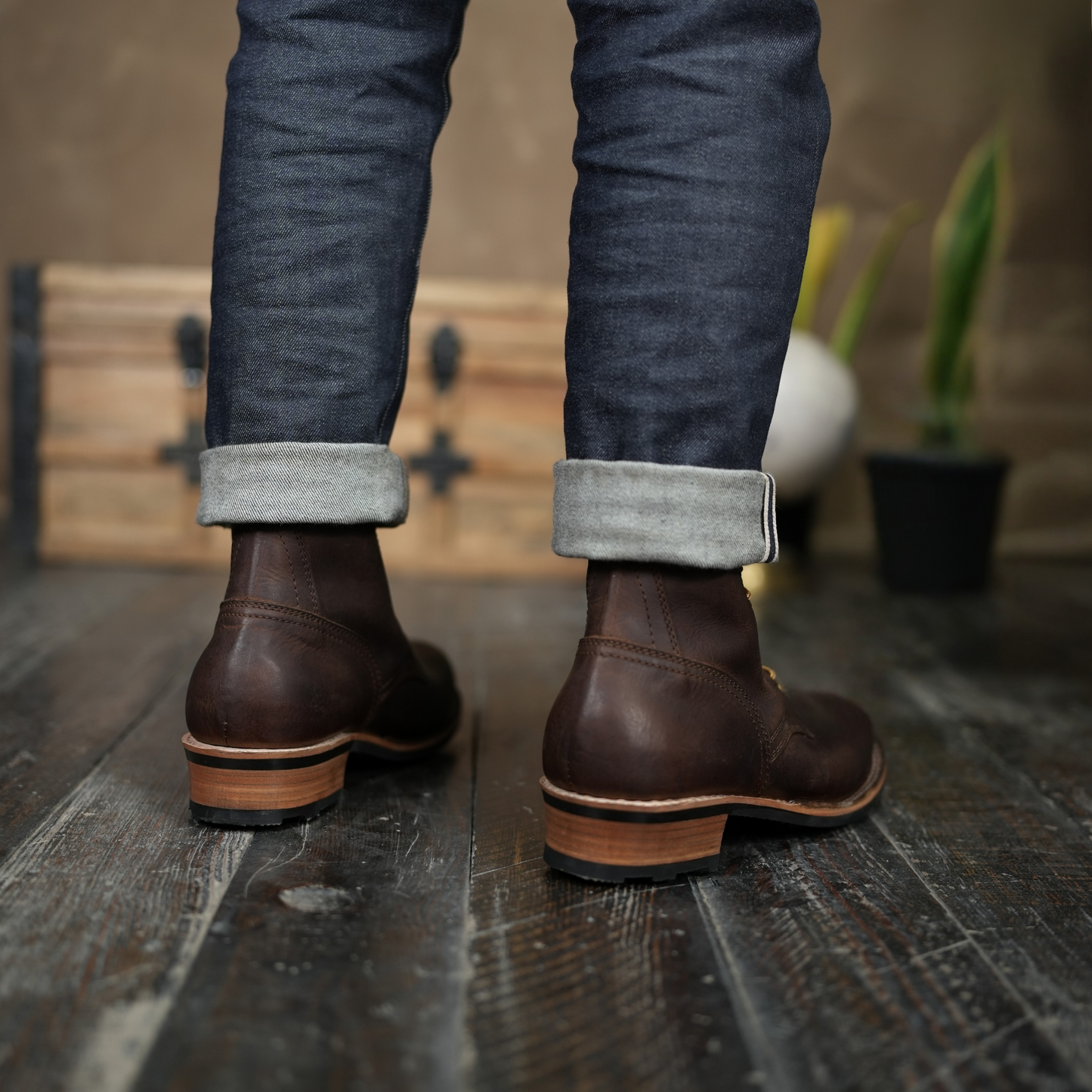 Trooper Boots 8" (Vintage Brown)