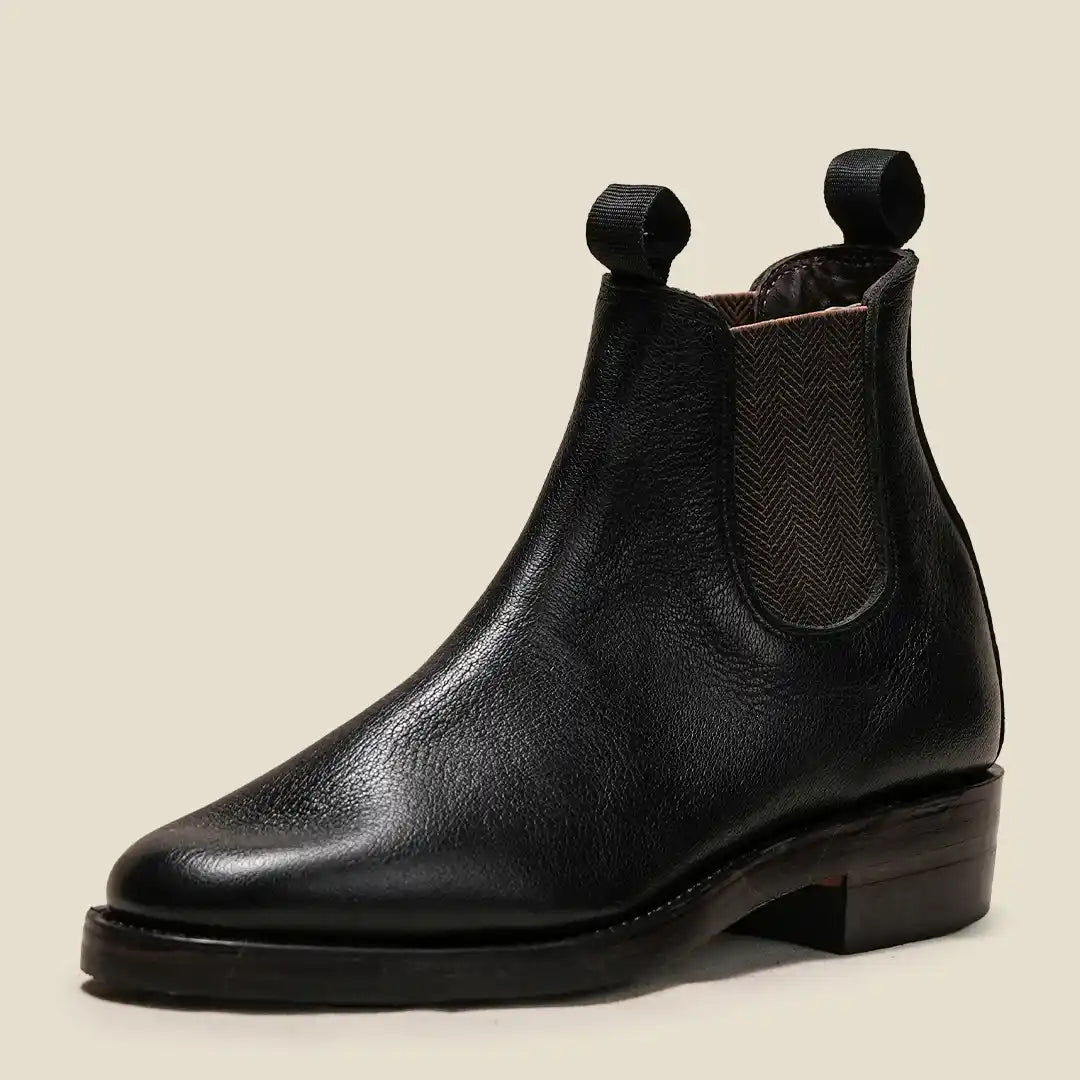 Heritage Chelsea Boots 6" (Raven Black) Goodyear Welted