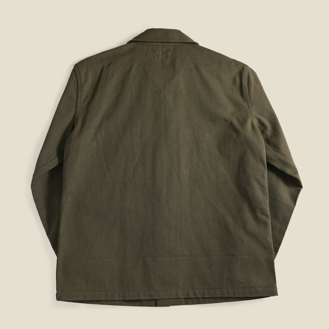 Fatigue Over Shirt Duck Canvas Olive Green