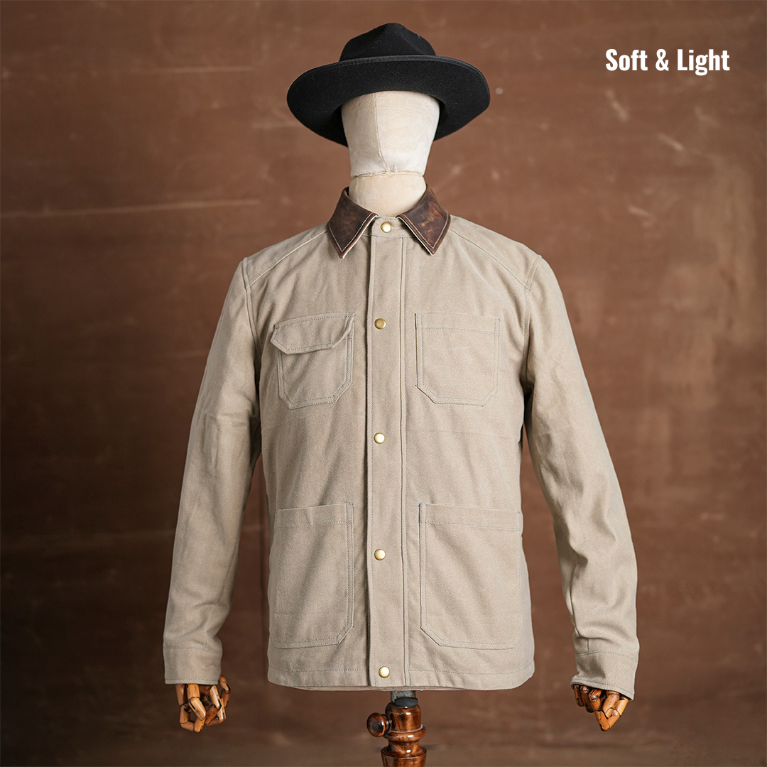 Cabin Jacket Sandstorm 12 Oz Oil Waxed Twill