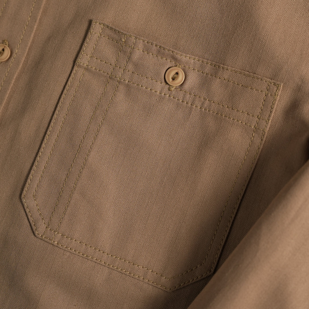 Heritage Work Shirt Full Sleeves HBT Khaki