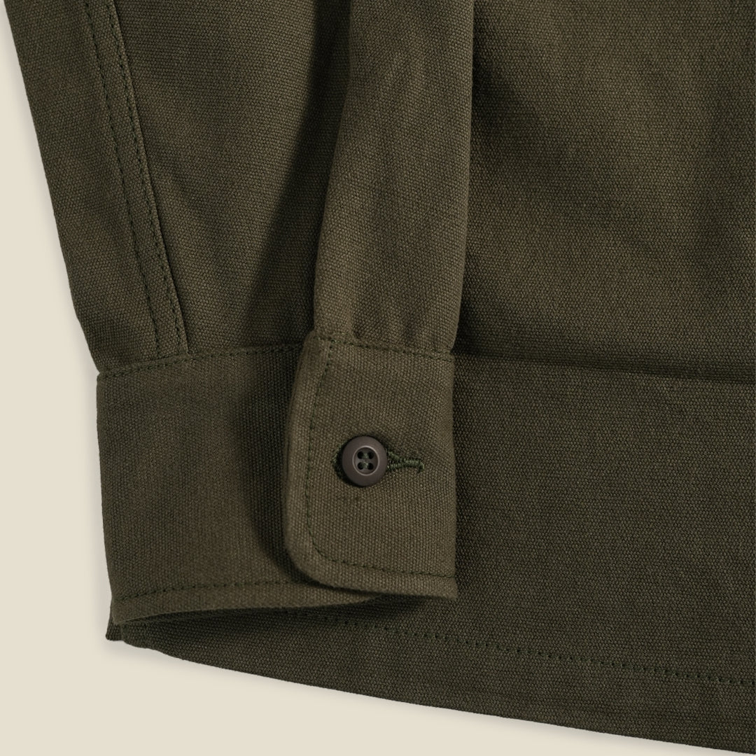 Fatigue Over Shirt Duck Canvas Olive Green