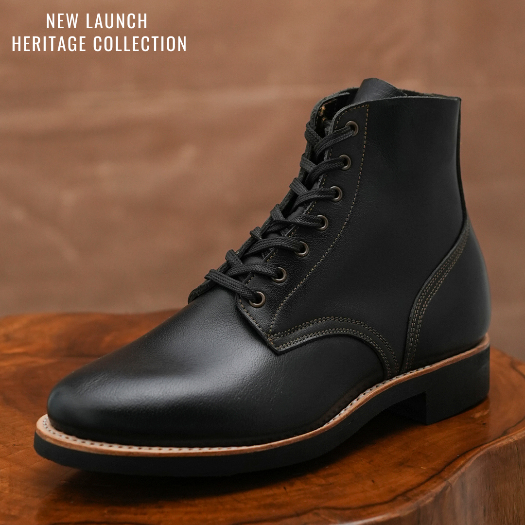The Craft Boondocker Boots (Raven Black) Goodyear Welted