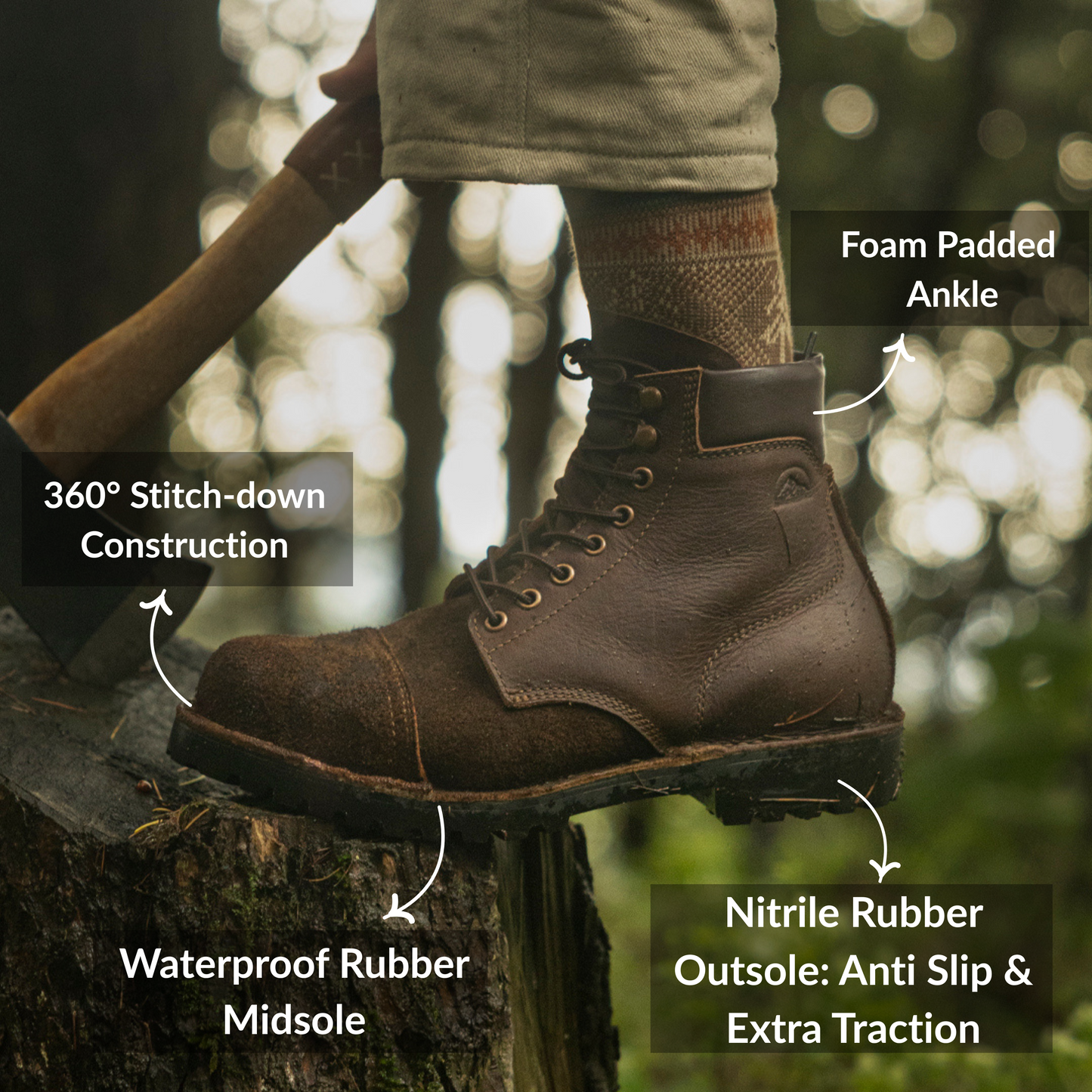 Women Himalayan Trailmaster Boots 6" (Grizzly Brown) Water Repellent
