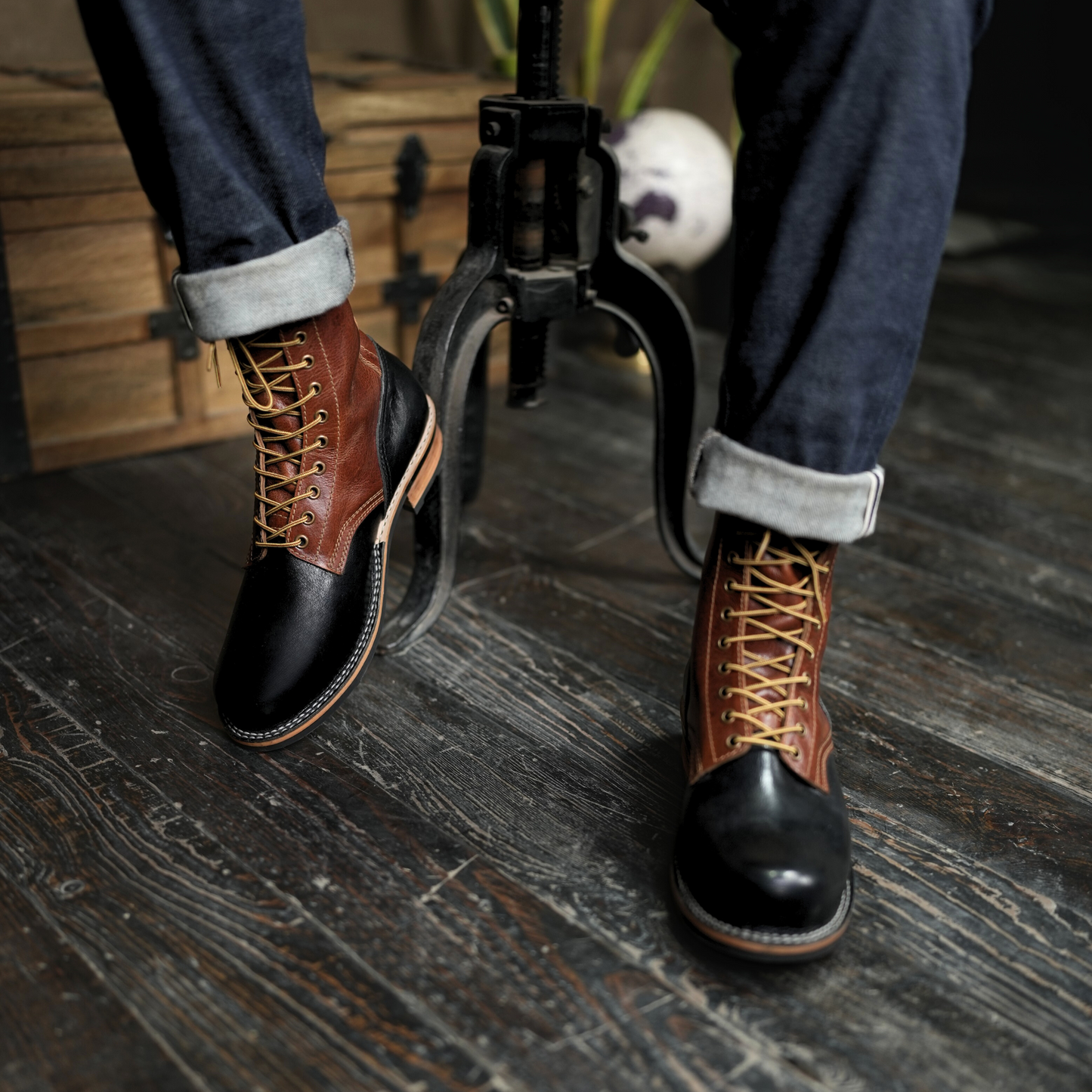 Trooper Boots 8" (Black & Tan)