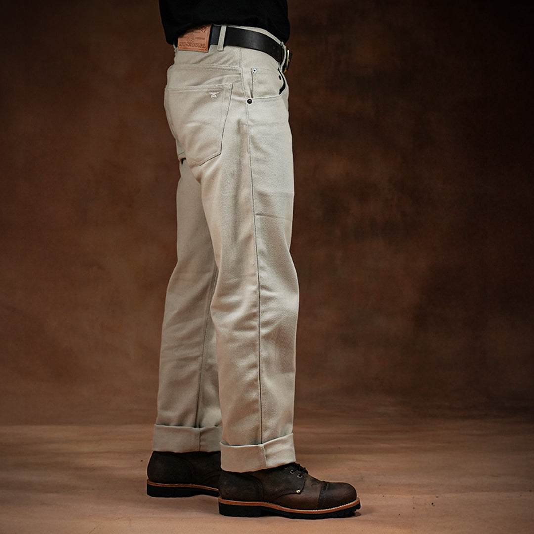 Five Pocket Arctic Wolf 12 Oz Cotton Twill Pants For Men (True Straight)