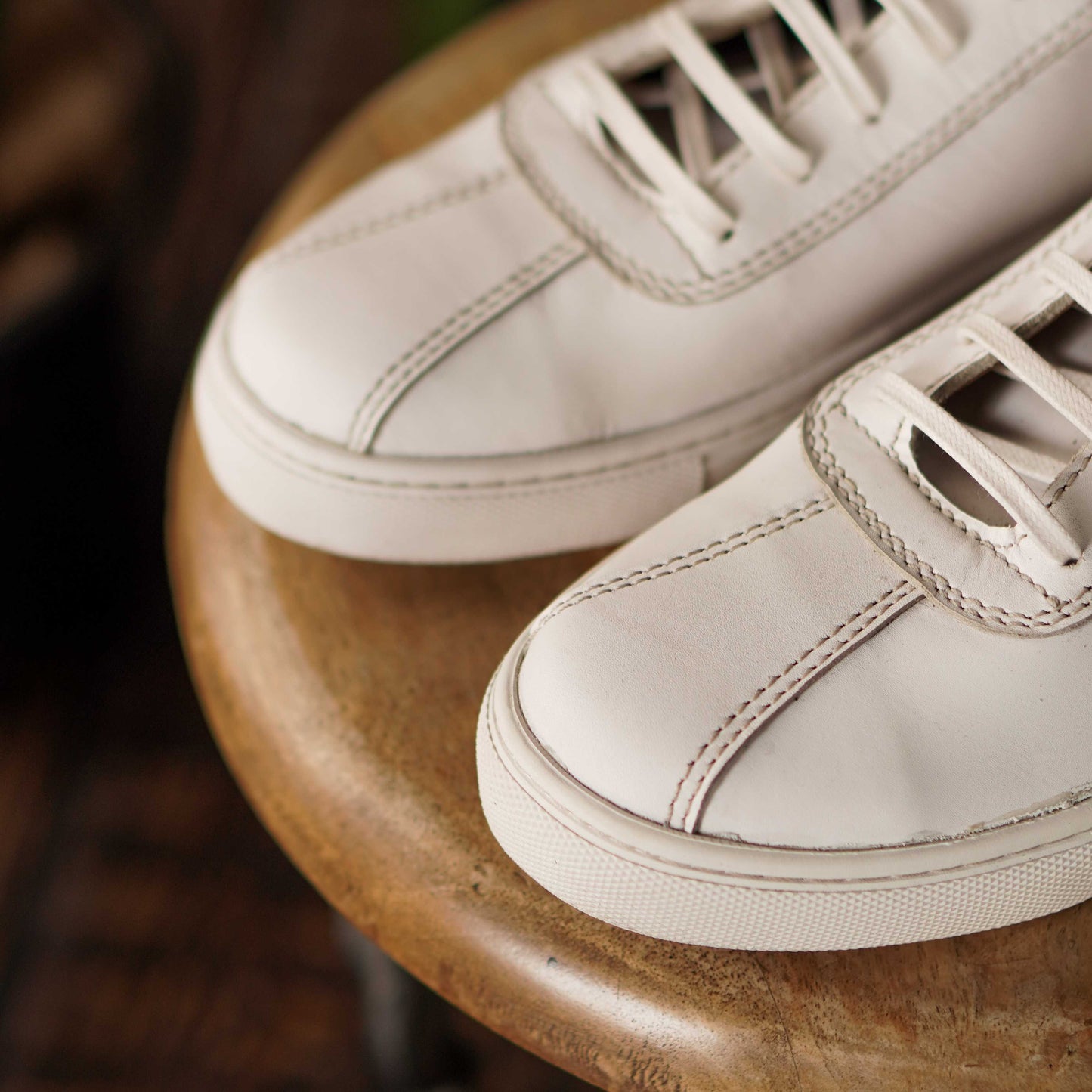 Baskets basses Austin (blanc perle)