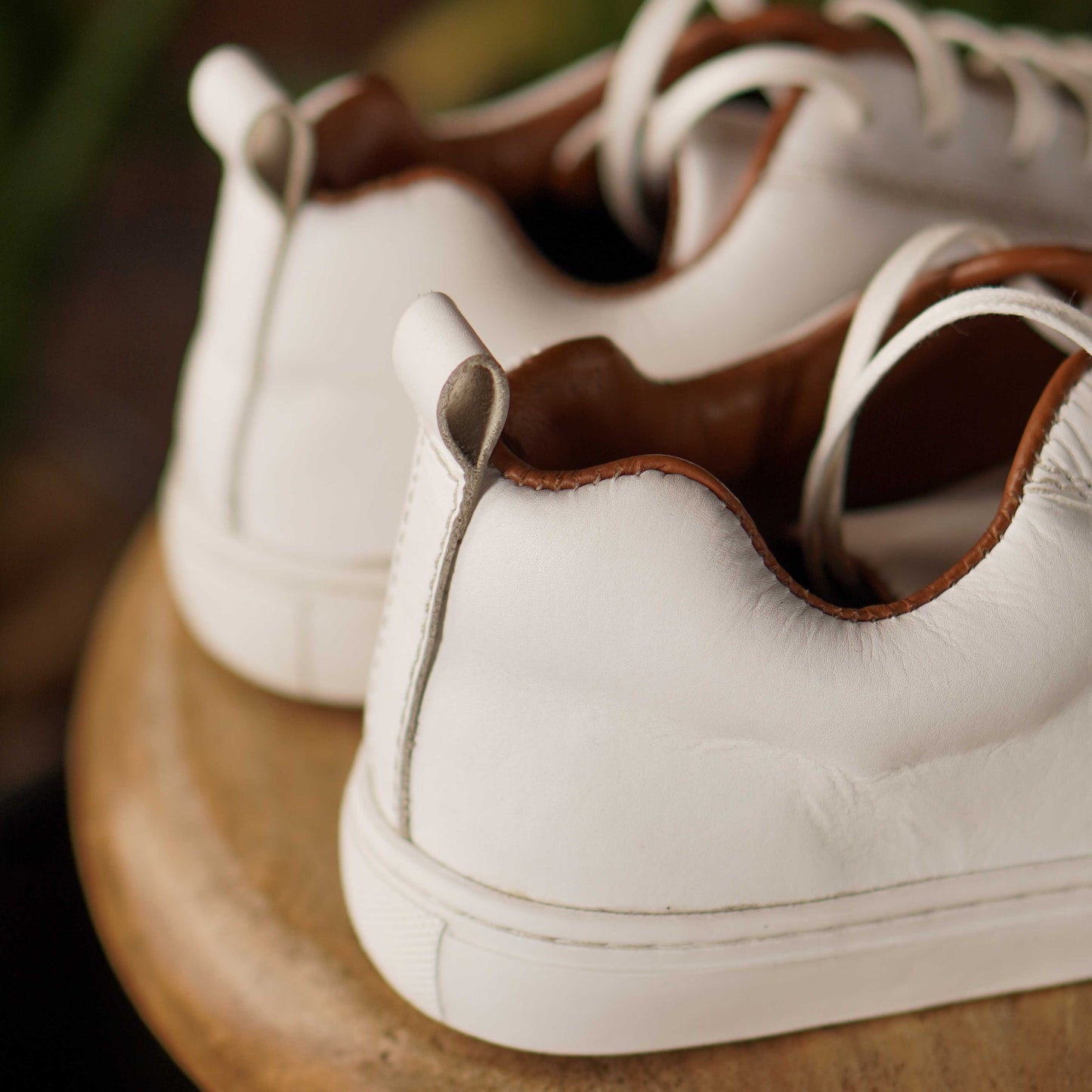 Baskets basses Austin (blanc perle)
