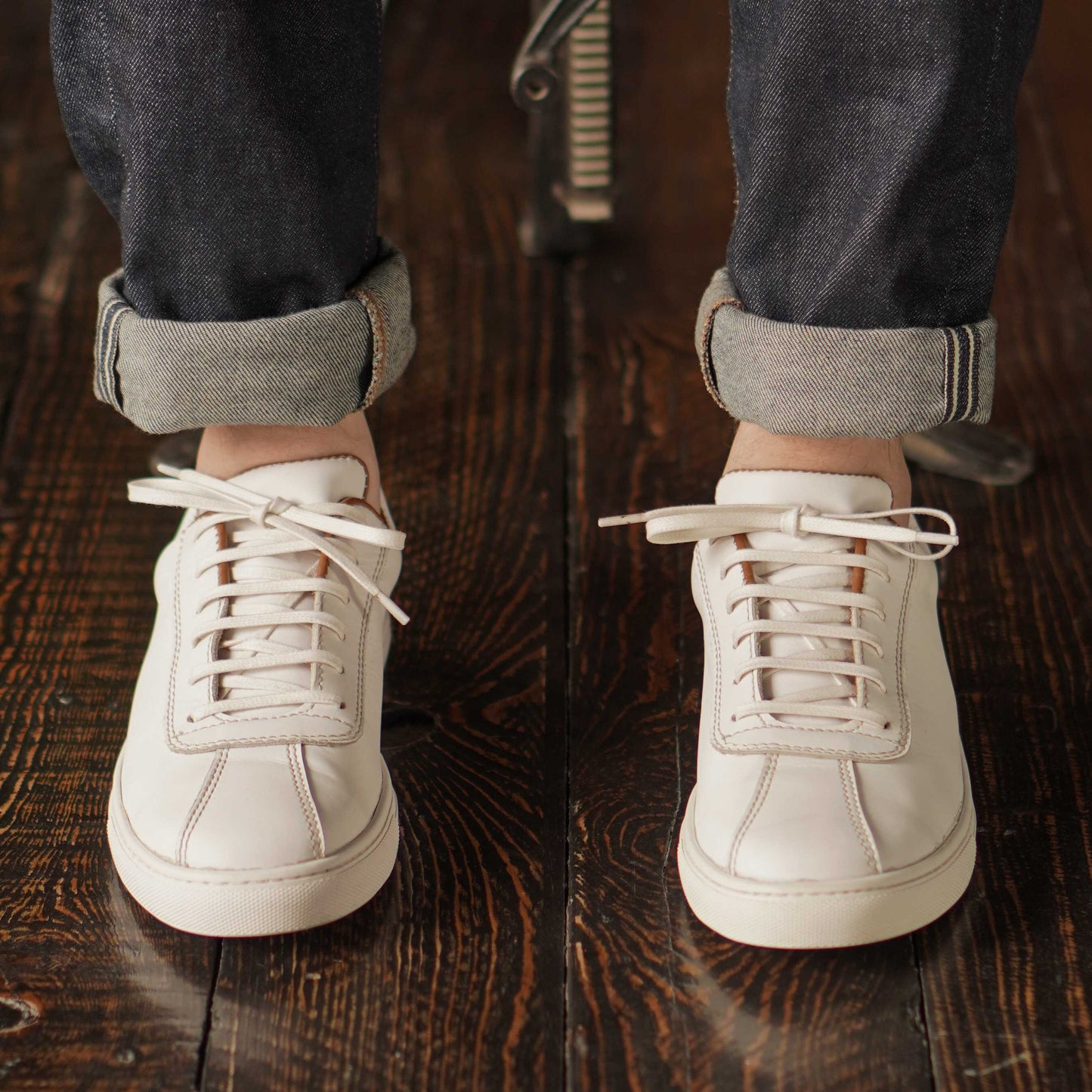 Baskets basses Austin (blanc perle)
