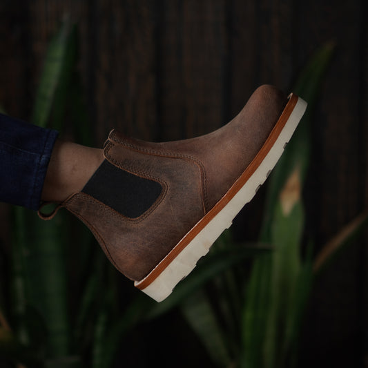 Chelsea Boots For Women (Vintage Brown) Goodyear Welted