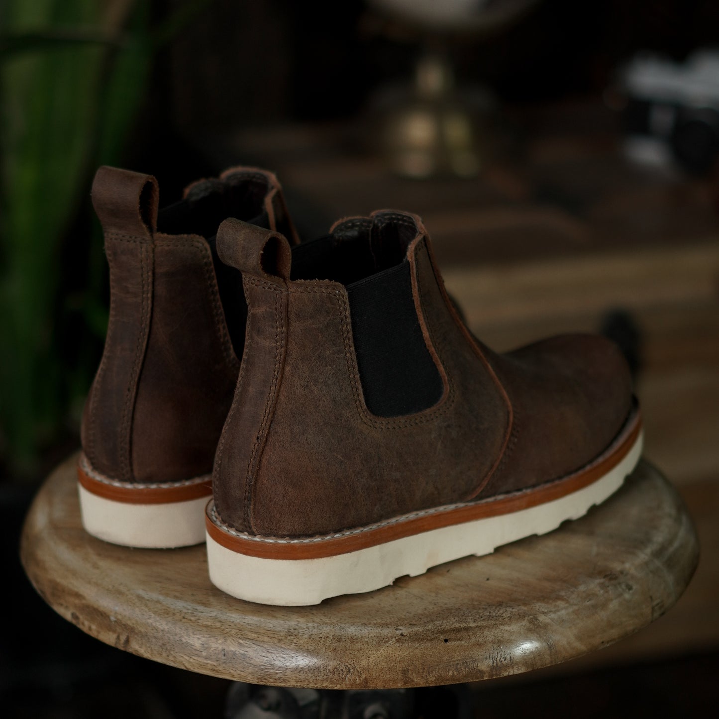 Chelsea Boots For Women (Vintage Brown) Goodyear Welted