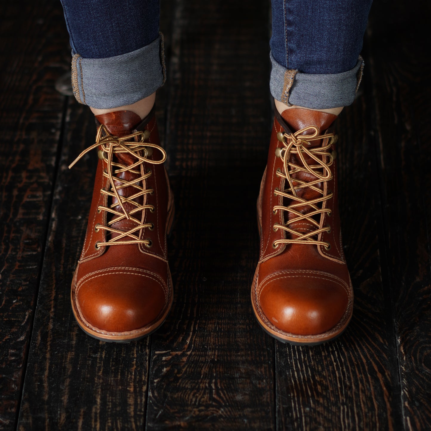 Bottes Ranger pour femmes (Saddle Tan) Goodyear Welted