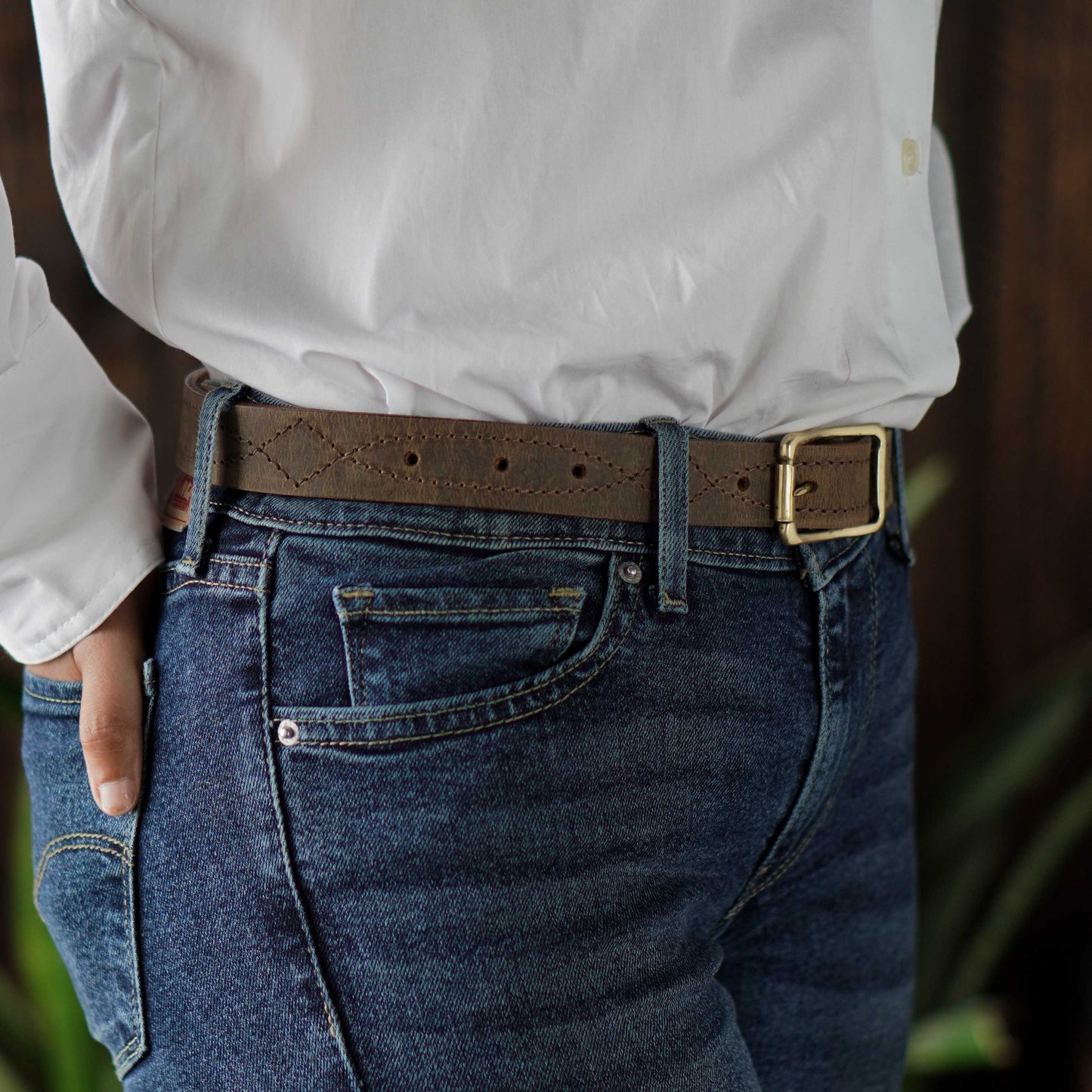 Westin Belt for Women (Vintage Brown)